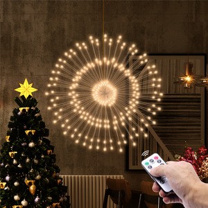 Professional manufacturer christmas LED string light custom made firework copper wire party light