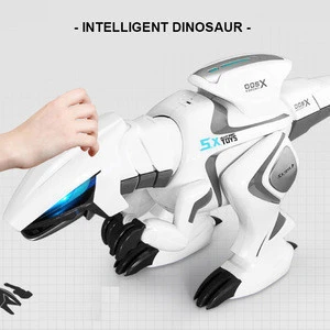 Programing Sensor Shaking Head Tail Walk Story Ir Dinosaur Robot Dino Stem Educational Toys Kids