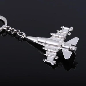 Promotion Gift Airplane Keychain F22 Fighter Aircraft Model Keyrings Key Chain
