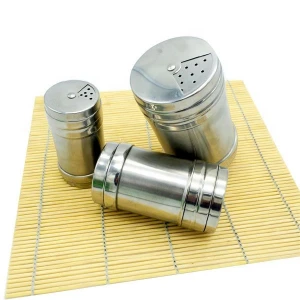 promotion gift Stainless Steel spice jars wholesale and salt pepper shaker