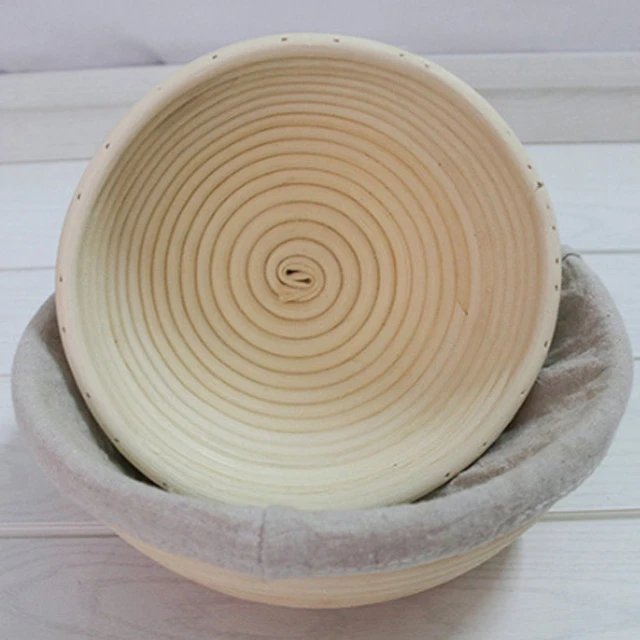 Proofing Bread Basket Round Oval Baking Cake Pans Proofing Rattan Bread Basket Fermentation With cloth bag