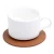 Import pu leather cup heating pad table cup mat protector with metal base from China