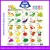 Import PVC environmentally painting educational baby toys audio wall chart with knowing division from China