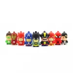 Q Spider Most Popular Silicone Cartoon Hero Series USB 2.0 Flash Drive For Kids Gift Memory Stick
