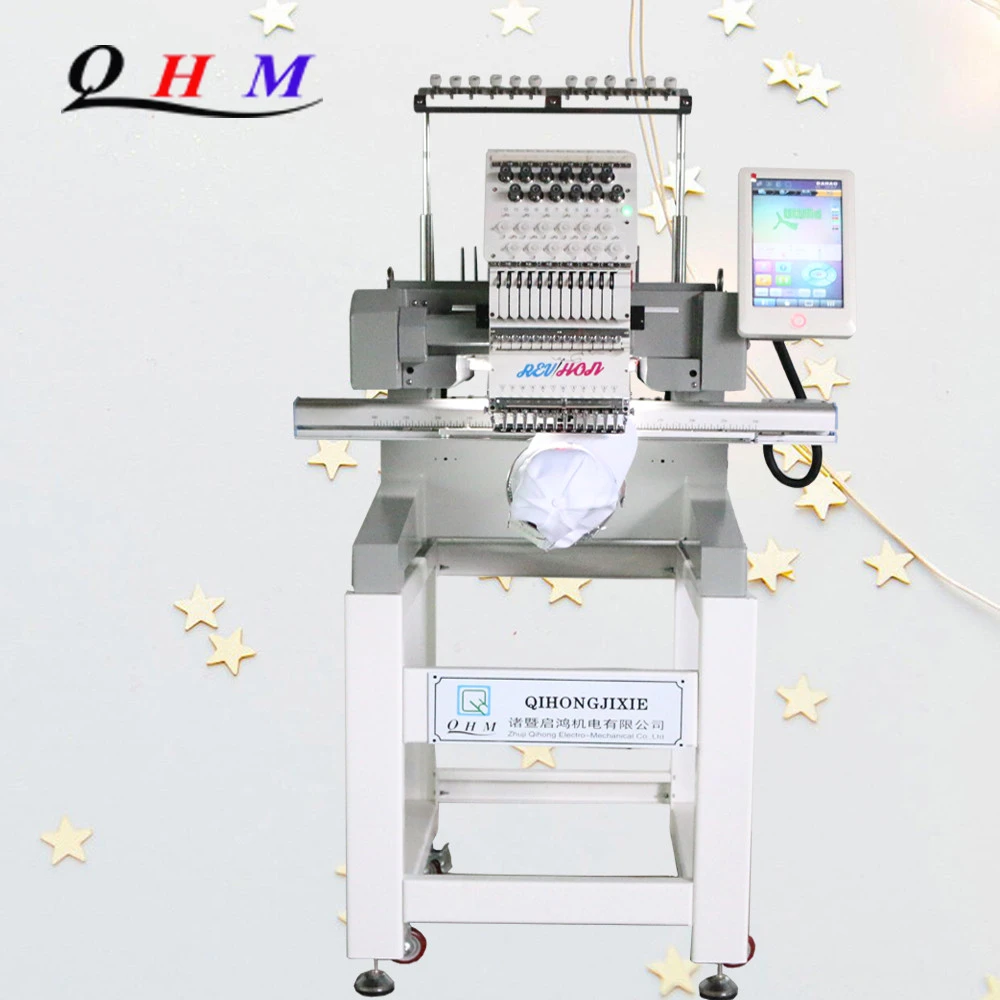 QH-XC1201 High Quality Single Head Computerized Hat Embroidery Machine With Competitive Price