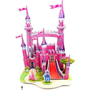 QS wholesale kid toy craft DIY toy 3D puzzle toy for children doll house