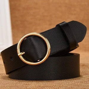 Queena Wholesale Simple Design Accessories Wide PU Womens Belts