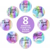 Rainbow 4 Designs Holographic cute Thank You Roll Stickers seal lablel for Small Business 500pcs 1.5 inch