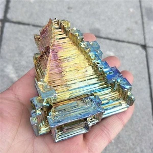 rare natural mineral crystals bismuth metal ingots for sale