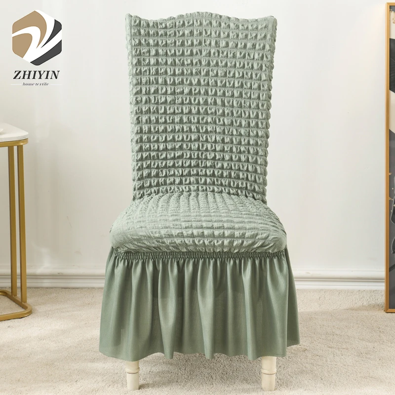 Ready goods polyester spandex fabric luxury chair cover wholesale