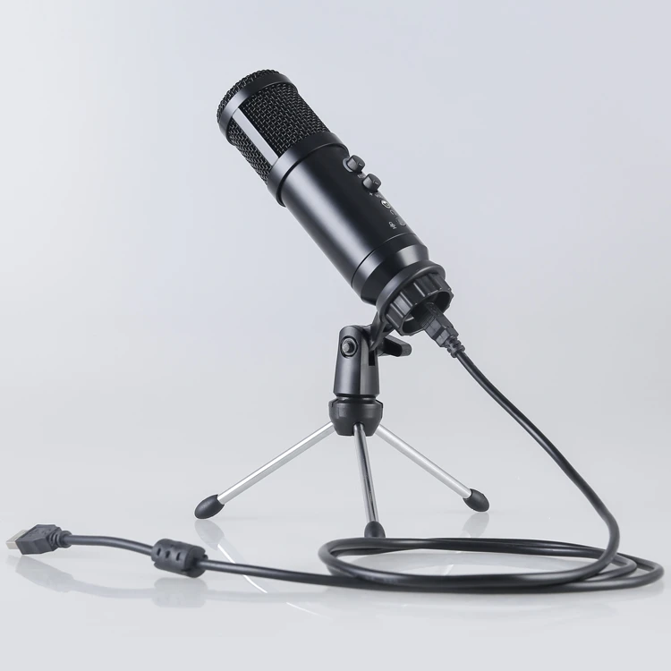Real time Monitor Headphones Professional computer usb studio condenser microphone with microphone stand