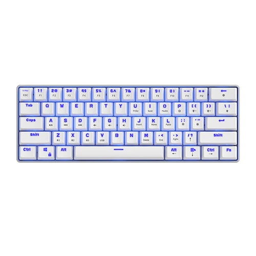 Rechargeable  connection mechanical keyboard portable 61 mechanical keyboard mini portable keyboard