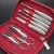 Import Red Leather 4 Piece Manicure Set. High Quality, China Made with Pu Box from China