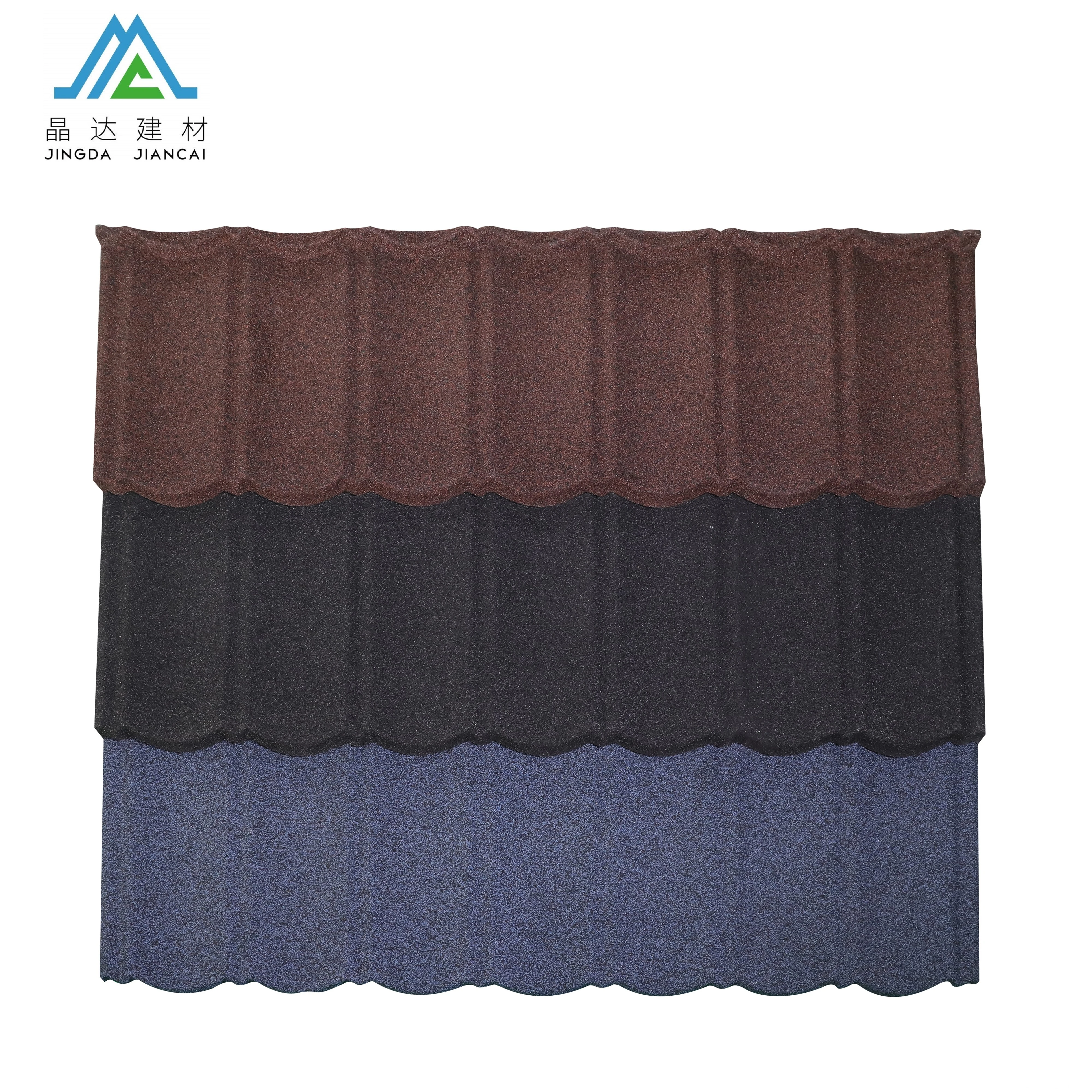 Red Stone Coated Wholesale Corrugated Metal Roofing Sheet, Eaves Tiles Metal Roofing Material