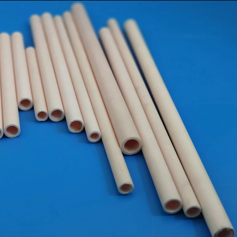 Refractory Industrial electrical insulation alumina ceramic tubes