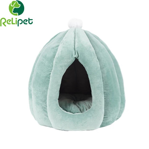 Relipet RL-PD014 Customized Design soft colorful bed Cat Beds Plush Fabric Pet Warm Cave
