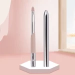 Retractable Lip Balm Makeup Brush Lip Gloss Base Brush New Design Cosmetic Lip Brush