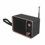 Retro Radio Bluetooth Speaker Vintage Mini Wireless Speaker Heavy Bass 3D Stereo Surround HiFi Sound TV Bluetooth Speaker