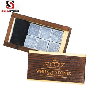 Reusable Drinking Ice Stones Round Shape Ice Stone , Whiskey stone Ice Cube for Barware