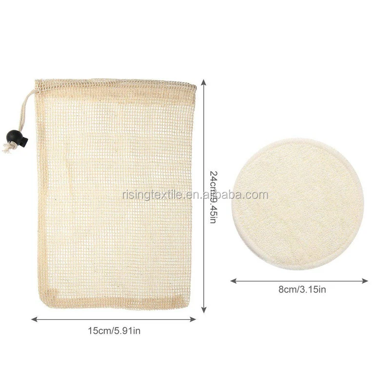 Reusable makeup remover pads eco-friendly makeup remover pads Washable Natural Bamboo Cotton pads