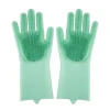 Reusable scrub silicone household kitchen clean gloves  & silicone dog pet glove