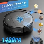 Robot Vacuum and Mop Combo 2 in 1 Mopping Robot Vacuum Cleaner Wi-Fi App Voice Max Suction Slim Self-Charging Robotic Vacuum