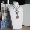 Rough Citrine/Amethyst/Fluorite/Aventurine Irregular Stone Wrapped Pendant Necklace Jewelry