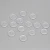 Import Round 2-Holes Sewing Shirt Button Garment Accessories 9mm/12.5mm/15mm/20mm Transparent Resin Buttons E0410 from China