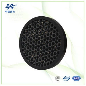 Round activated carbon hepa disc filter for HVAC air fresher