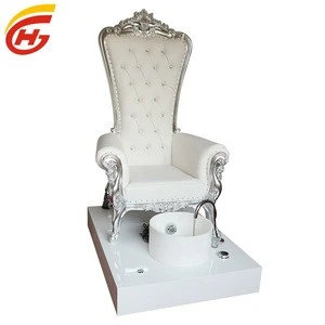 Royal french style tall tufted queen spa pedicure chair king chair for sale