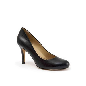 RS0064 Elegant round toe women pumps in genuine leather ladies high heels women dress shoes