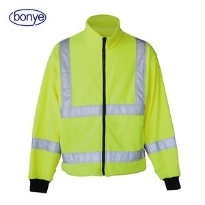S-5XL OEM Service Reflective Safety Jacket Polar Fleece softshall clothing