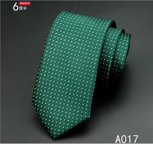 S11265A High quality Korean style Custom Mens Skinny Checks Silk tie