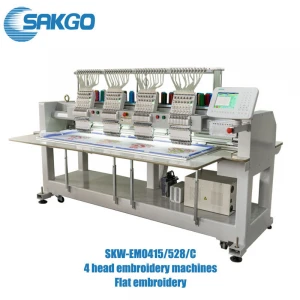 SAKGO HOT High speed 1500 RPM Embroidery Machine Computerized Operation Embroidery Machine With Device CE Certificate