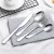 Import Sale Restaurant Stainless Steel Cutlery 12pcs Silver Silverware Set from China
