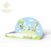 Sawtru New Creative Design  Green Wooden Painted Chocolate/ Candy Baby Children/Kids Customized Tray