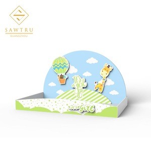 Sawtru New Creative Design  Green Wooden Painted Chocolate/ Candy Baby Children/Kids Customized Tray