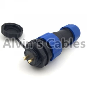 SD20 TA-ZM IP68 2 Pin Male Automotive Bulkhead Connector Aviation Waterproof  Connector