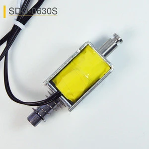 SDO 0630S Push Pull Linear Solenoid Valve OEM Customized Electronic Lock for Electric Pressure Cooker Electromagnet Actuator
