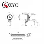 Security Mountain Bike Lock Zinc Alloy Anti-Theft Cable Combination Cable Lock