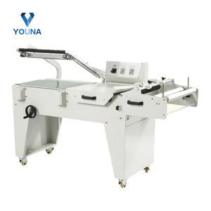 semi automatic L sealer heat shrink wrapping machine for cosmetic box toys tableware bottles