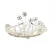 Silver Crystal Bridal Headpiece Wedding Pearl Headband Bridal Wedding Accessories Headdress for Women and Girls