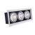 Import Single double or triple head grille led light downlight die-cast aluminum 36w led square downlight from China