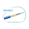 Single mode armored 6 core indoor fiber optic cable