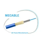 Single mode armored 6 core indoor fiber optic cable