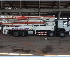 sinotruk concrete pumps with 53 meters arms hot sale