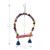 Import Small and medium-sized parrot swing toy with colorful wooden bead amd rainbow bell from China