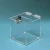 Import Small Clear Acrylic Donation Box with sign holder, lock and 2 keys from China