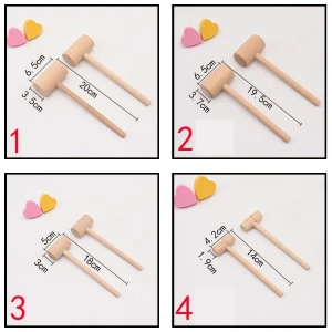 small mini wooden mallet hammer pets toys and accessories wooden crafts cake tools crab smith chasing hammer for chocolate