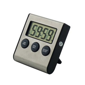 Small Size 24 Hour Digital Timer with Stainless Steel Faceplate and Strong Magnet on the Back